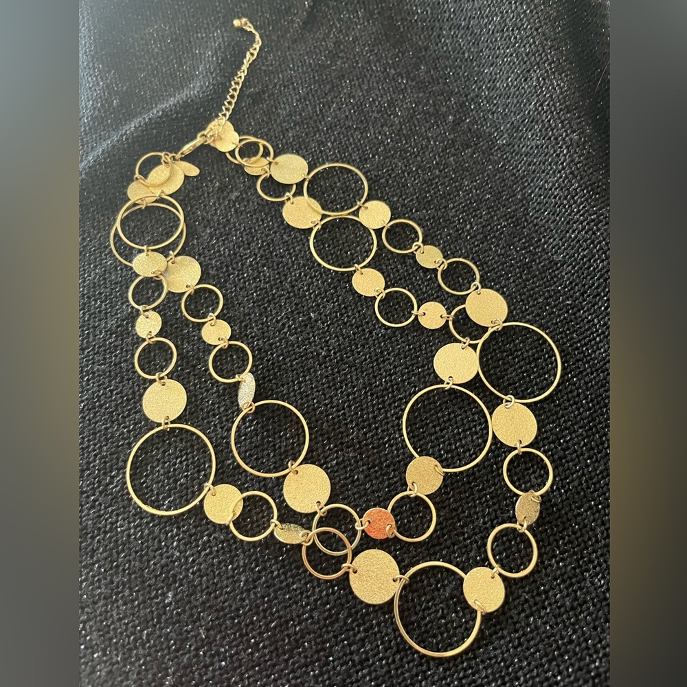 NY&CO gold 2 strand necklace